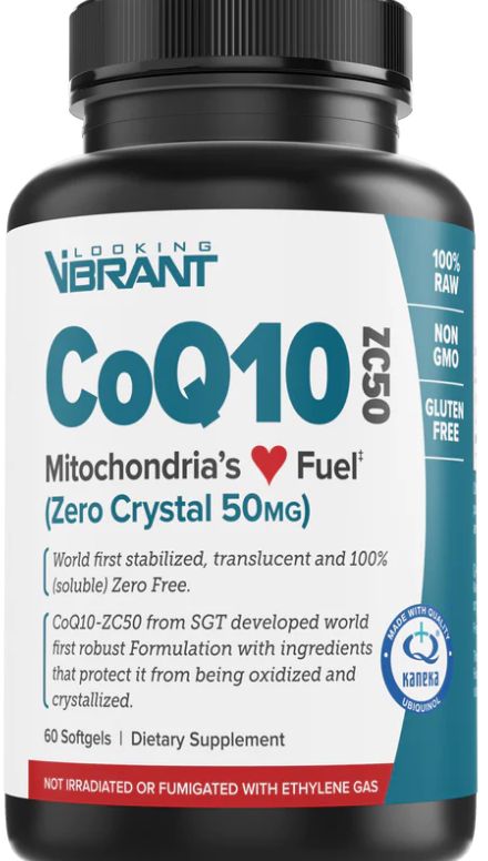 "WITHOUT IT THE HEART WILL FAIL". CoQ10 (De-crystalized)