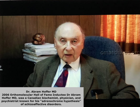 Dr. Abram Hoffer: "Self Treatment, Safety of Vitamins VS Danger of Drugs"