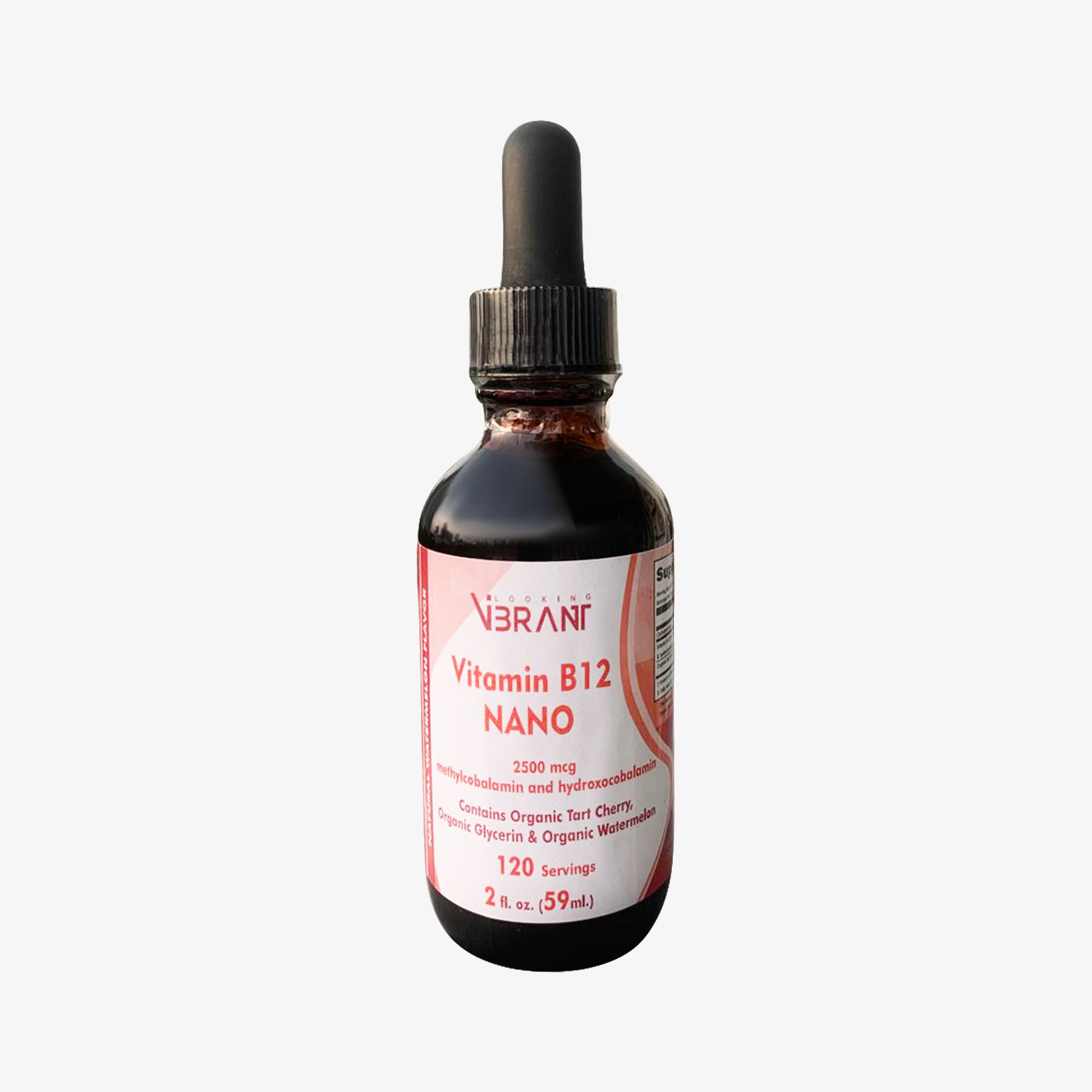 Organic Vitamin B12 Nano Drops 120 servings (4-month supply) - lookingvibrantcom