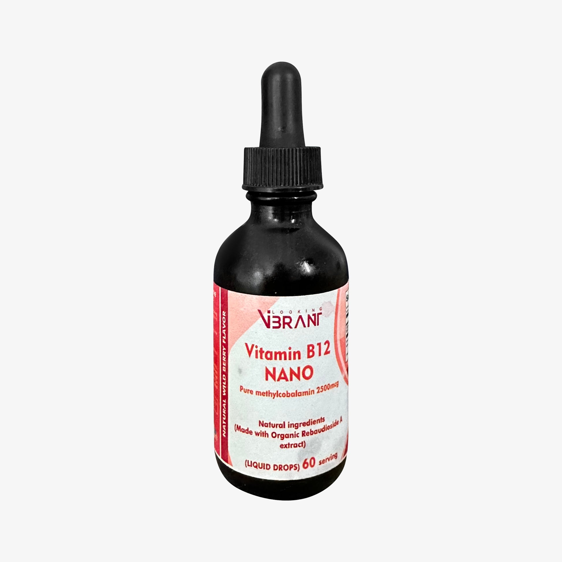 Vitamin B12 Nano Drops (All Natural Active methylcobalamin imported from Austria) - lookingvibrantcom