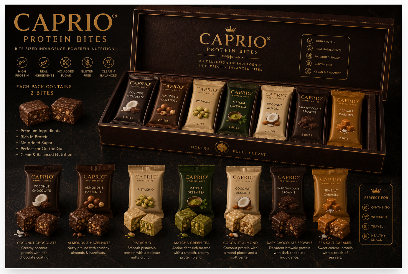 CAPRIO PROTEIN BAR (70 days supply)