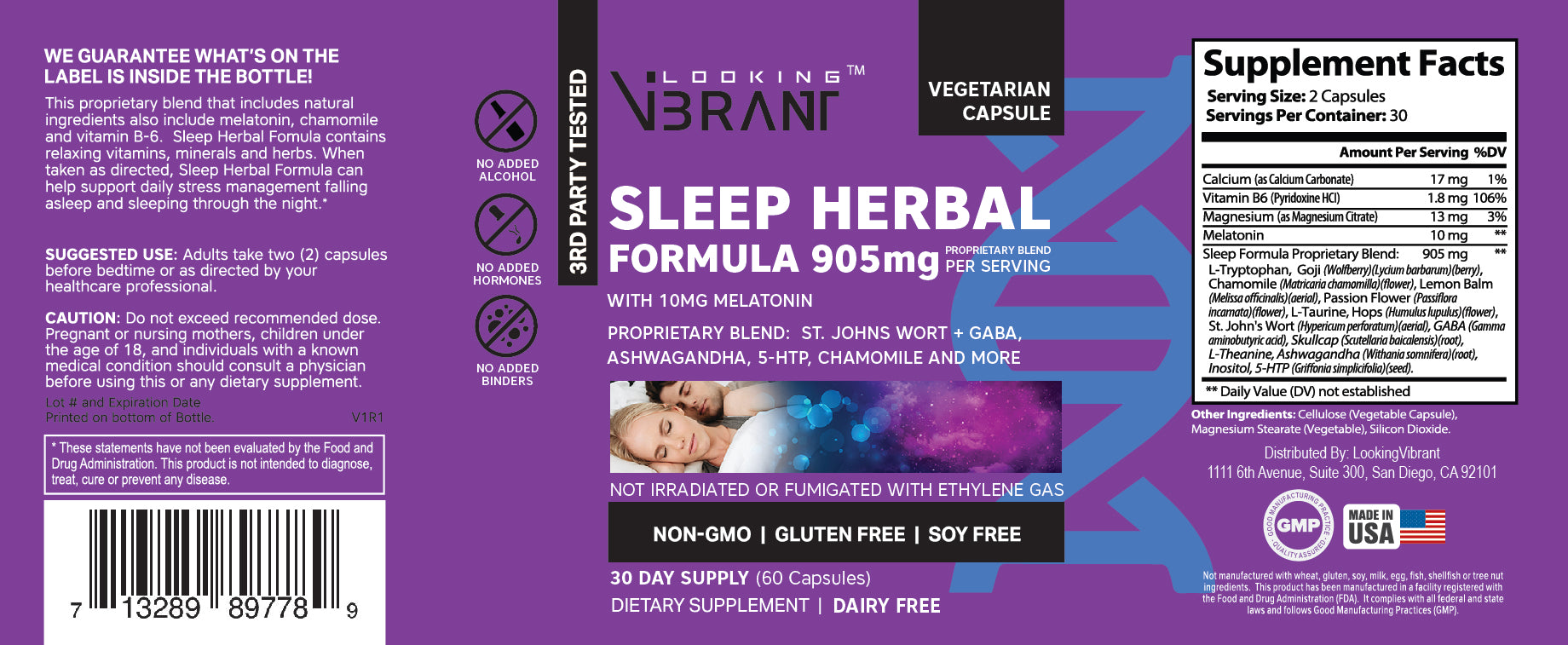 SLEEP HERBAL FORMULA 905mg - lookingvibrantcom