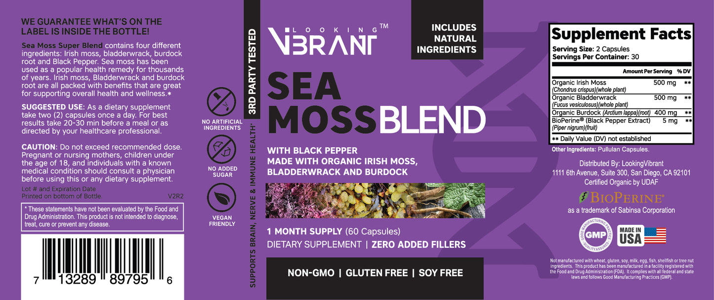 Sea Moss Blend (Organic) - lookingvibrantcom