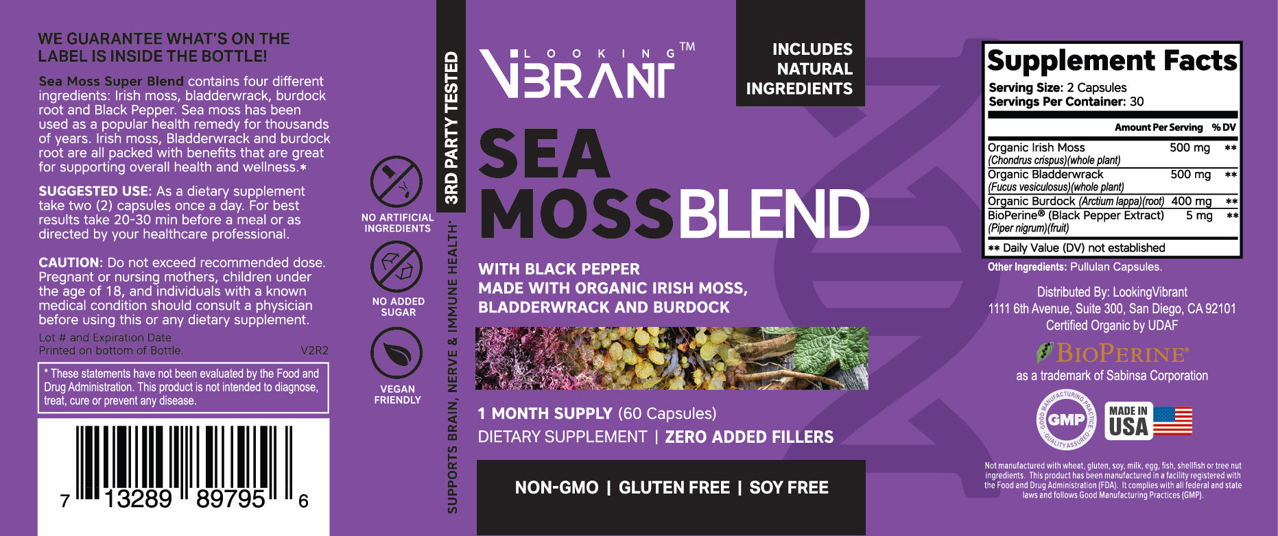 Sea Moss Blend (Organic) - lookingvibrantcom