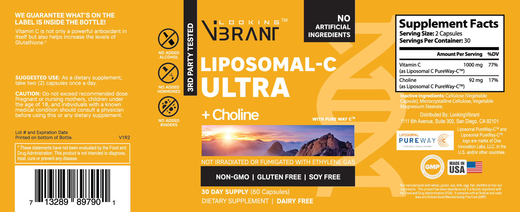Liposomal Pure C (60 CAPS) - lookingvibrantcom