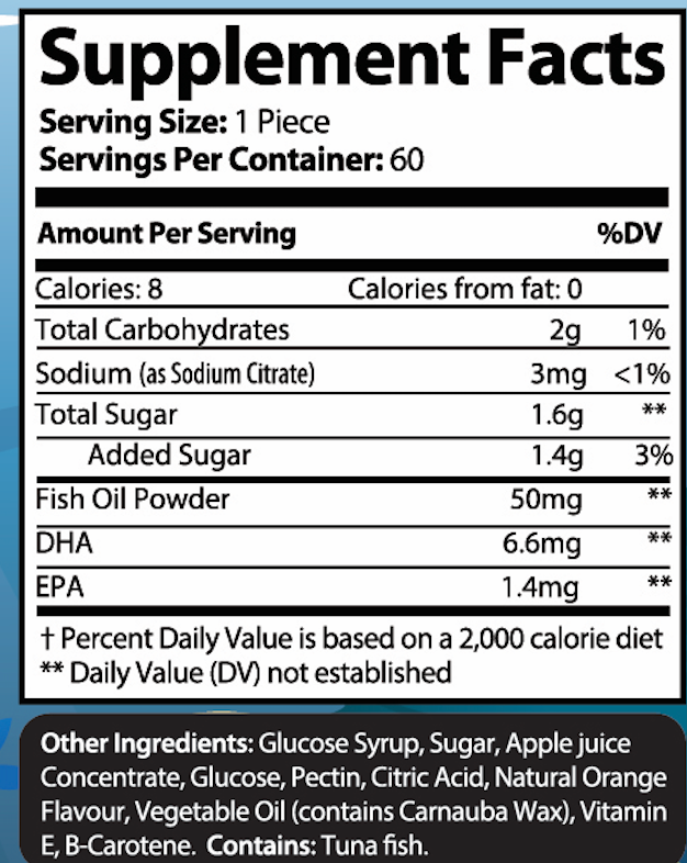 KiDS Omega-3 Gummies (Delicious) - lookingvibrantcom