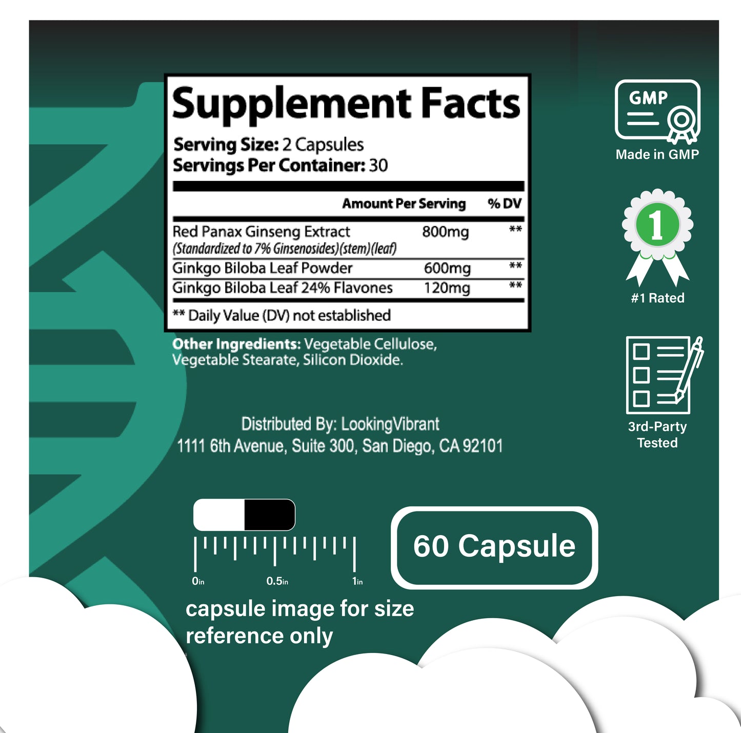 PURE GINKGO BILOBA+RED PANAX GINSENG EXTRACT - lookingvibrantcom