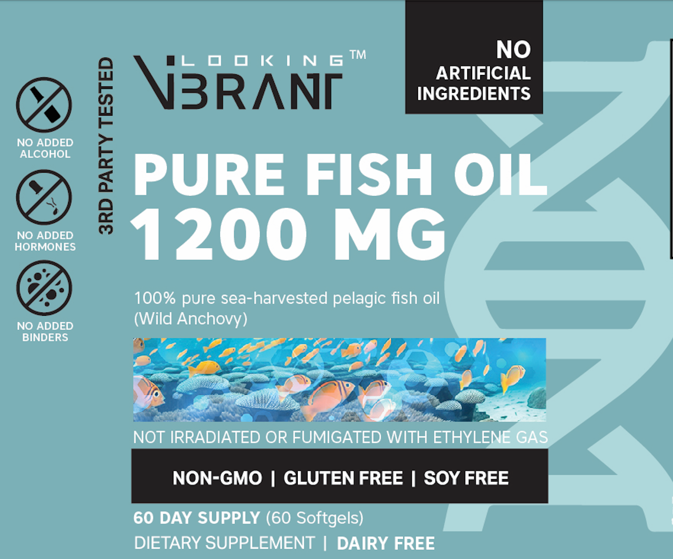 FISH OIL 1200MG (100% WILD ANCHOVY) 60 SERVINGS - lookingvibrantcom