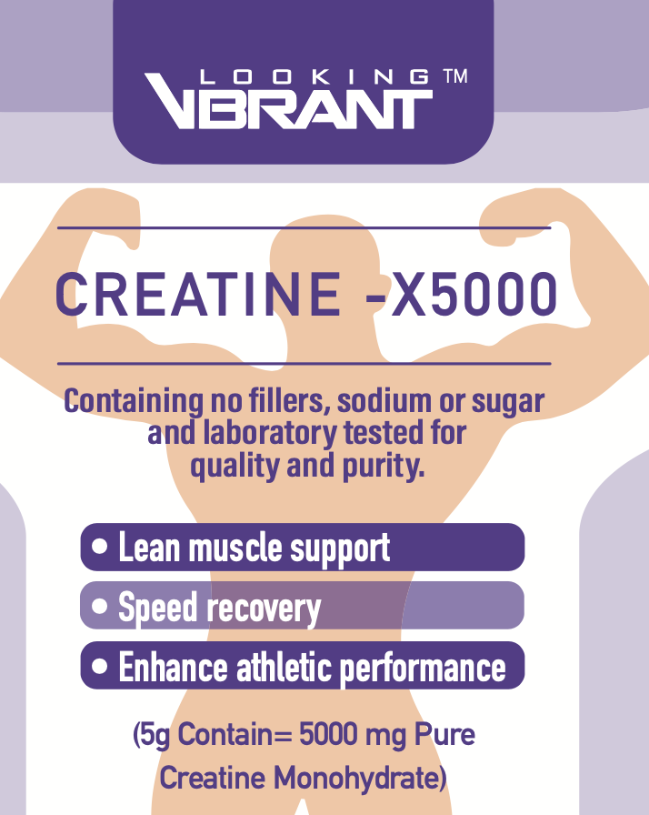 Pure Creatine-X5000 - lookingvibrantcom