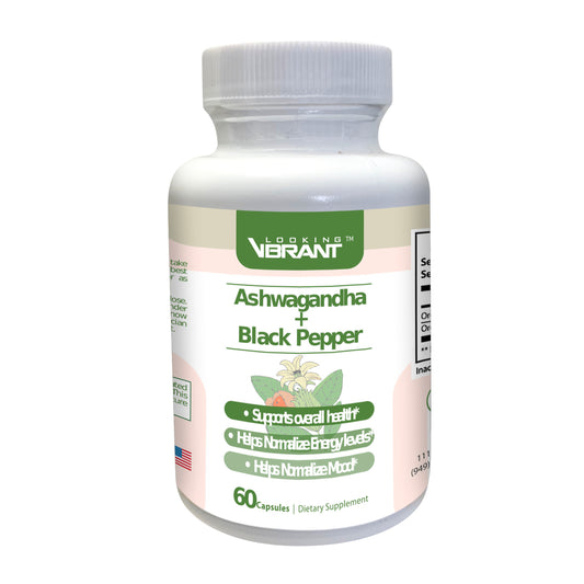 Organic Ashwagandha+Organic Black Pepper - lookingvibrantcom