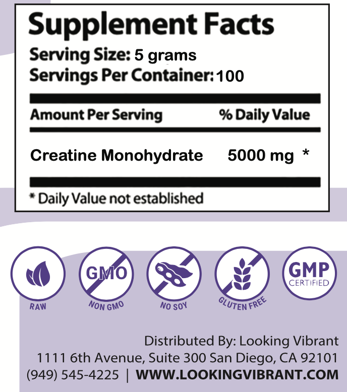 Pure Creatine-X5000 - lookingvibrantcom