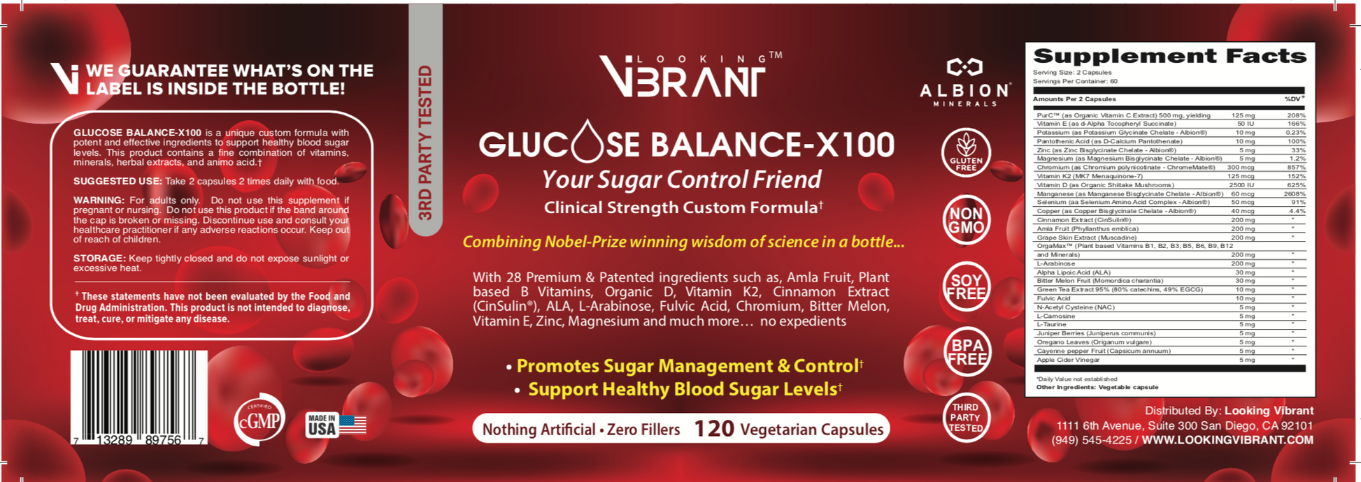 GLUCOSE BALANCE-X100 (100% Mother Nature) - lookingvibrantcom