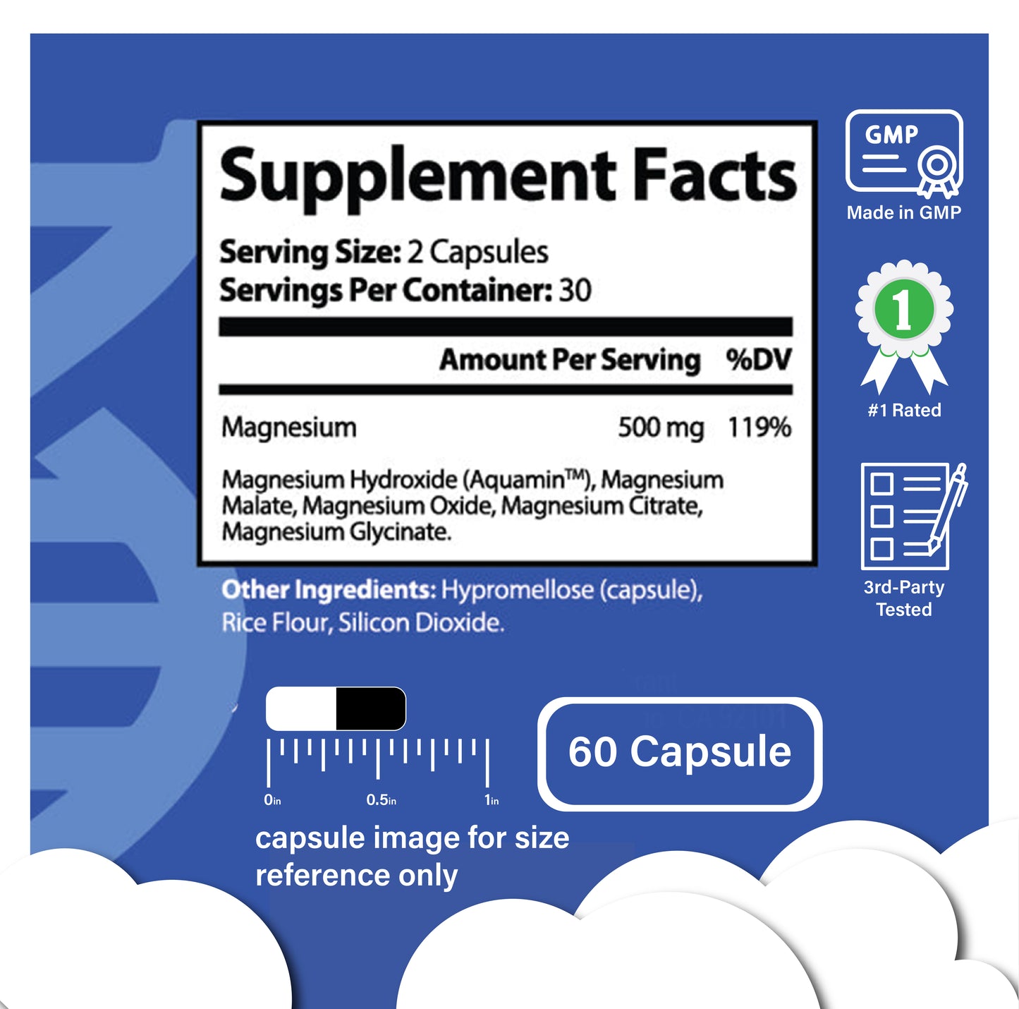 MAGNESIUM COMPLEX 500MG (Aquamin) - lookingvibrantcom