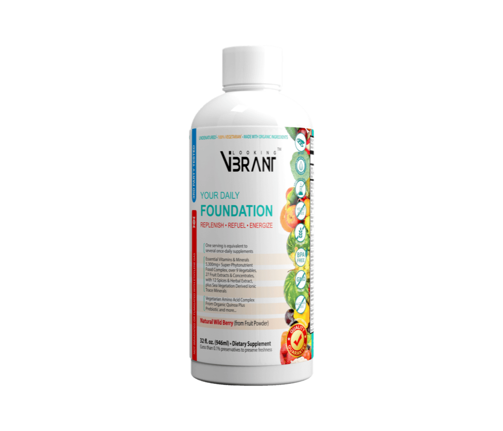 Vegetarian Liquid Multivitamin (2-Month Supply) - lookingvibrantcom
