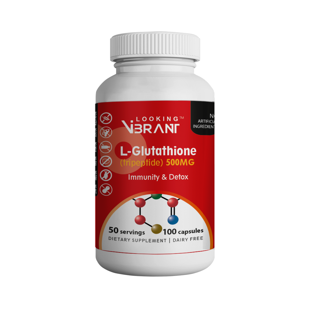 L-Glutathione 500MG (50 servings. Capsule) - lookingvibrantcom