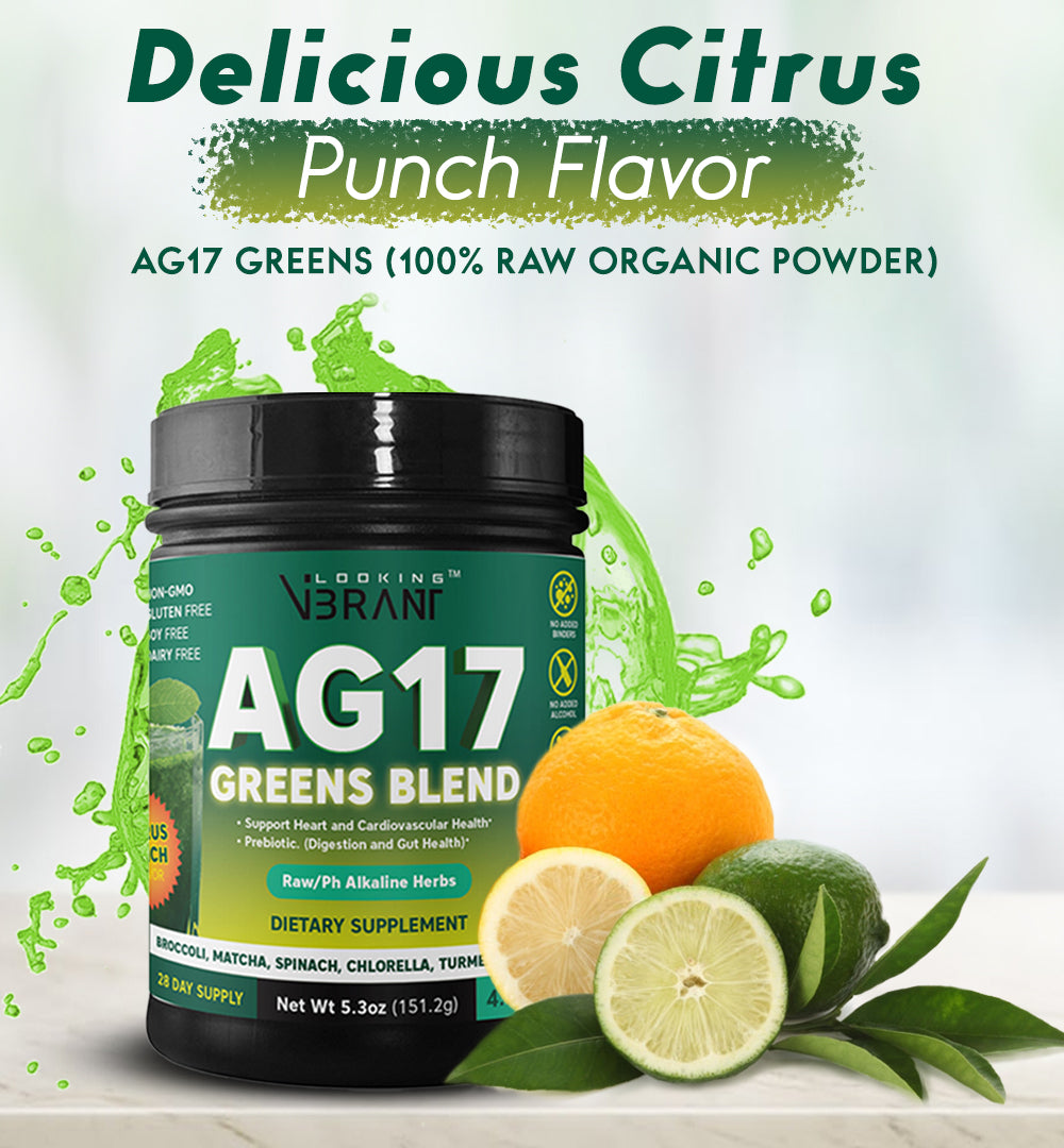 AG17 Greens (100% Raw Organic Powder)