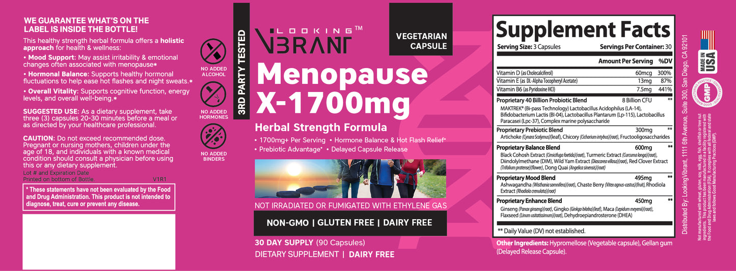 MenopauseX-1700MG (Delayed Release Capsule)