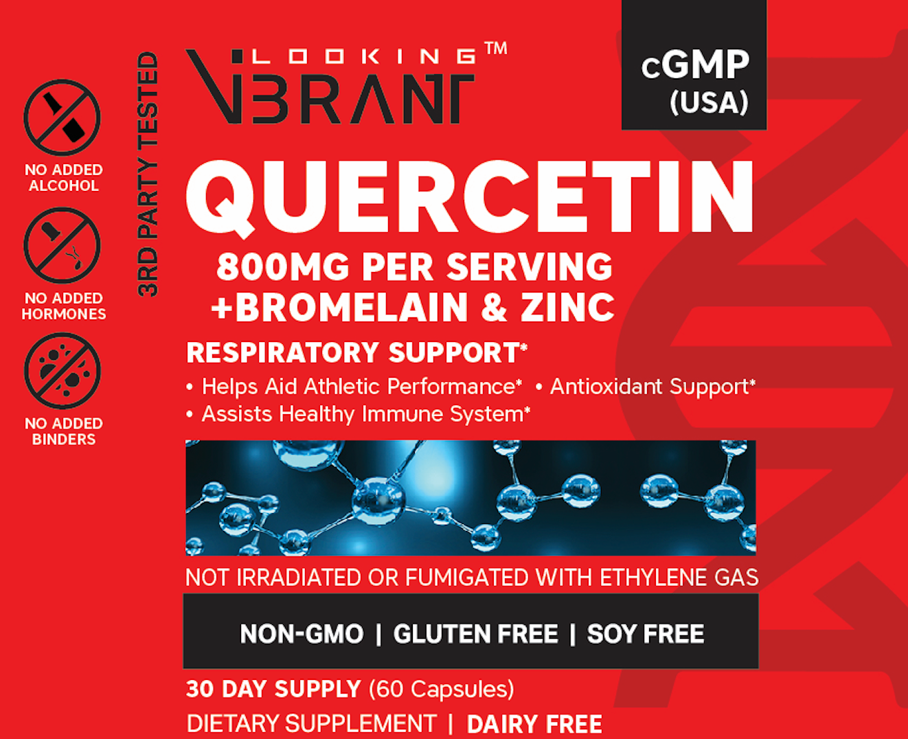 QUERCETINE 800MG + BROMELAIN + ZINC - lookingvibrantcom