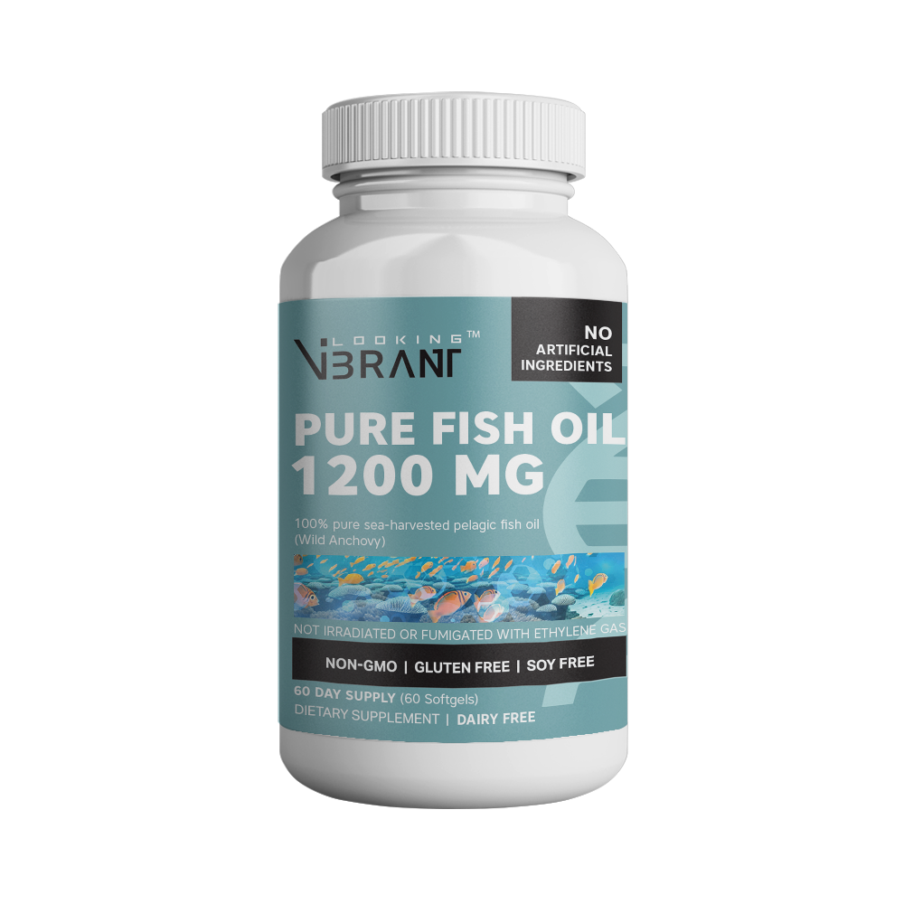 FISH OIL 1200MG (100% WILD ANCHOVY) 60 SERVINGS - lookingvibrantcom