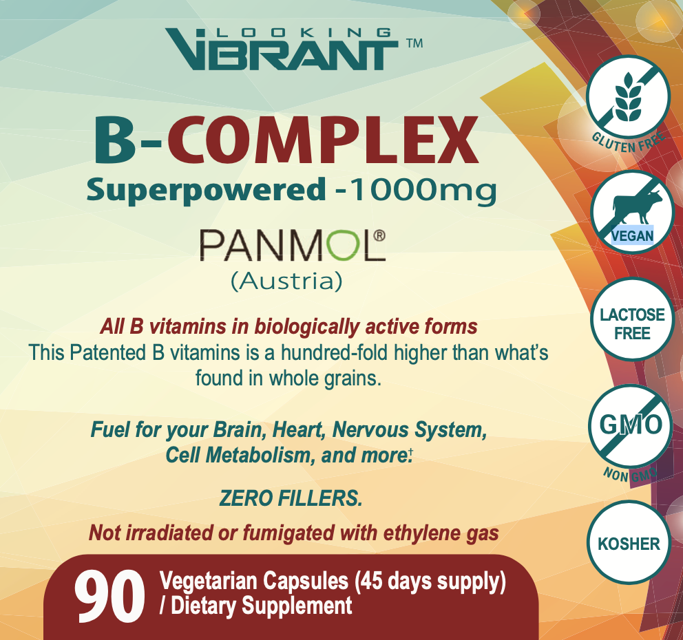 B-COMPLEX Superpowered-1000mg   (Patented organic imported from Austria) - lookingvibrantcom