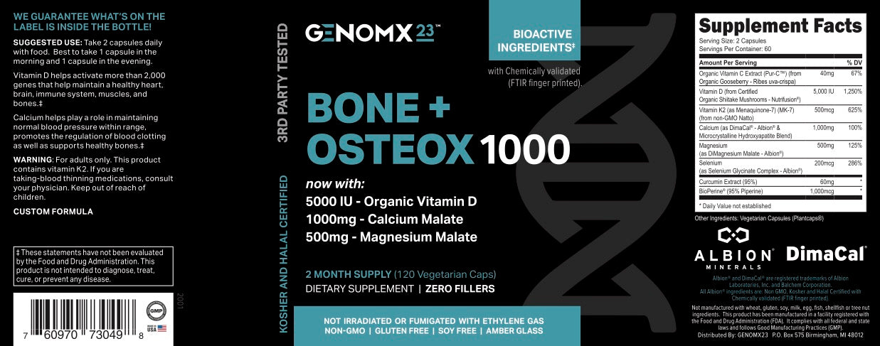BONE & OSTEOX1000 (2-Month Supply) - lookingvibrantcom