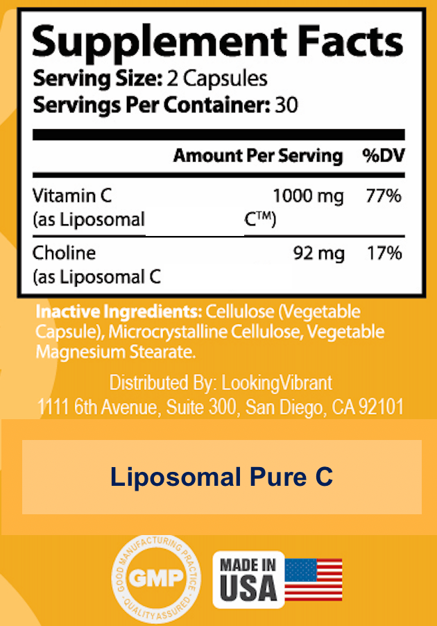 Liposomal Pure C (60 CAPS) - lookingvibrantcom