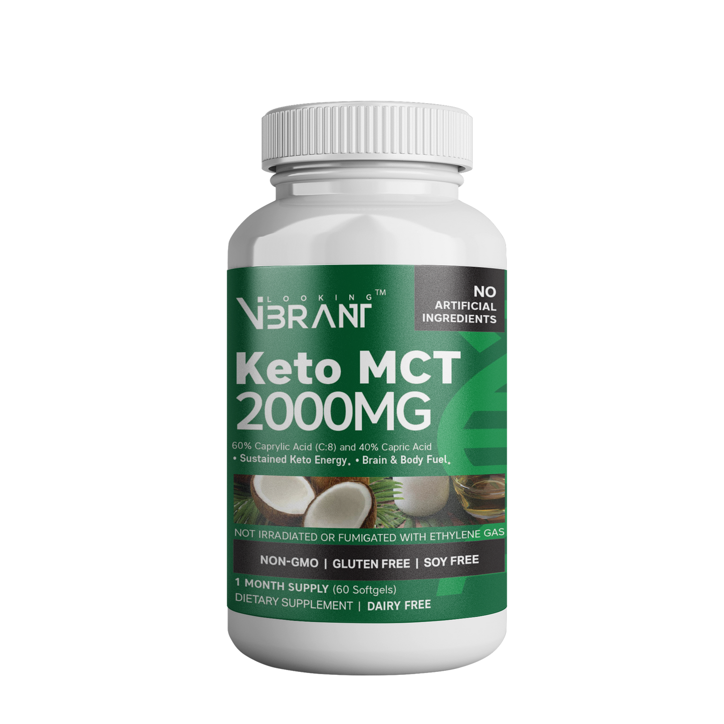 Keto MCT 2000MG - lookingvibrantcom