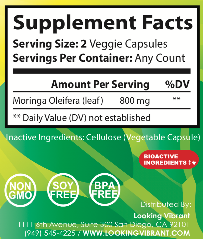 Moringa Shield (100% herbal Moringa Oleifera Leaf) - lookingvibrantcom